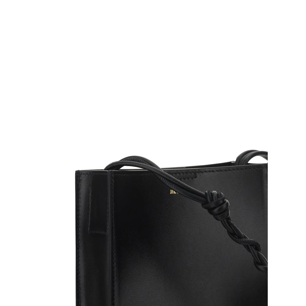 Jil Sander Black Calf Leather Bos Taurus Shoulder Bag