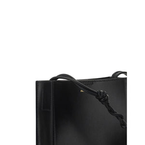 Jil Sander Black Calf Leather Bos Taurus Shoulder Bag