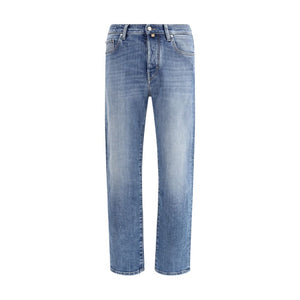 Jacob Cohen Blue Cotton Relaxed Fit Jeans