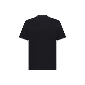 Brunello Cucinelli Black Cotton T-Shirt