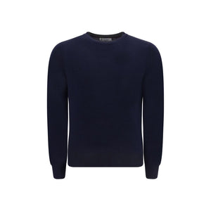 Brunello Cucinelli Blue Fleece Wool Sweatshirt