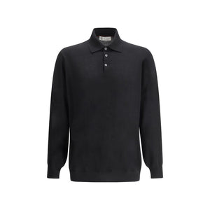 Brunello Cucinelli Black Cashmere Dress Shirt