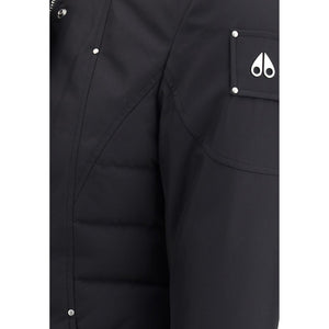 Moose Knuckles Black Recycled Polyester Parka