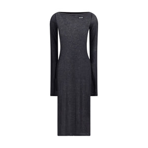Miu Miu Black Cotton Casual Dress