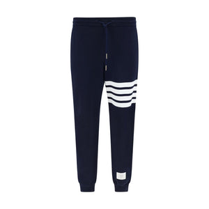 Thom Browne Blue Cotton Casual Pants