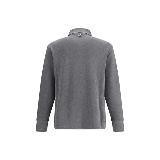 Thom Browne Gray Cotton Polo Shirt