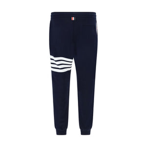 Thom Browne Blue Cotton Casual Pants
