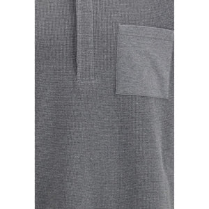 Thom Browne Gray Cotton Polo Shirt