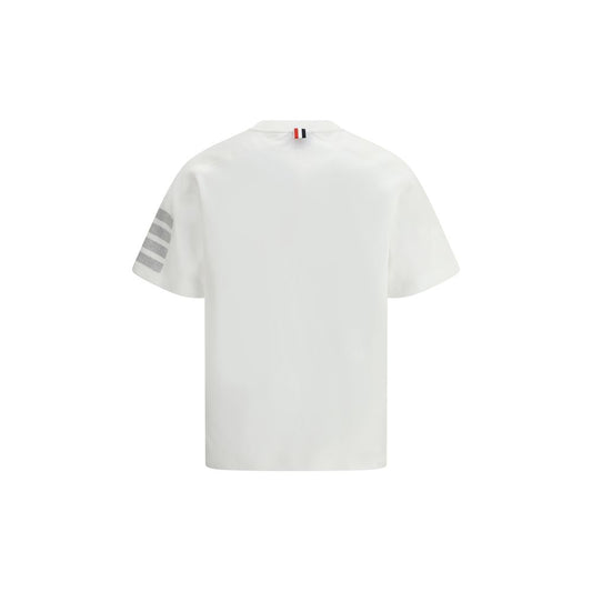 Thom Browne White Cotton T-Shirt