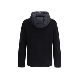 Herno Black Wool Bomber