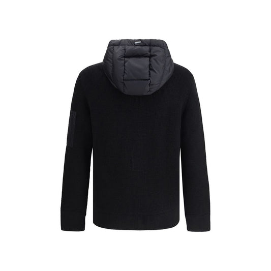 Herno Black Wool Bomber