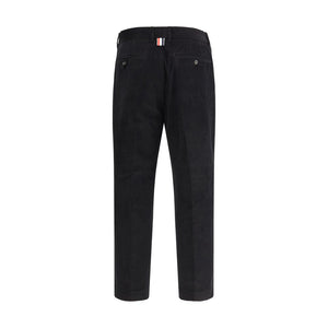 Thom Browne Black Cotton Chino Pants