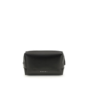 Marni Black Calf Leather Bos Taurus Shoulder Bag