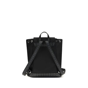 MCM Black Nylon Backpack