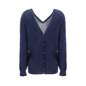 Prada Blue Cashmere Cardigan