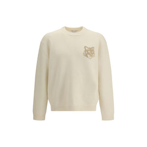 Maison Kitsuné Cream Wool Sweatshirt
