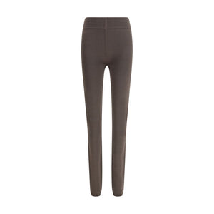 Rick Owens Gray Fleece Wool Leggings