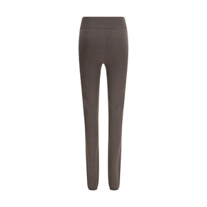 Rick Owens Gray Fleece Wool Leggings