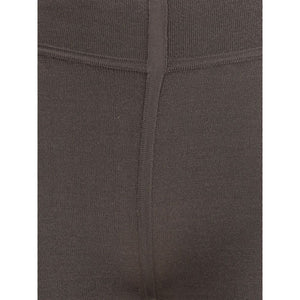 Rick Owens Gray Fleece Wool Leggings
