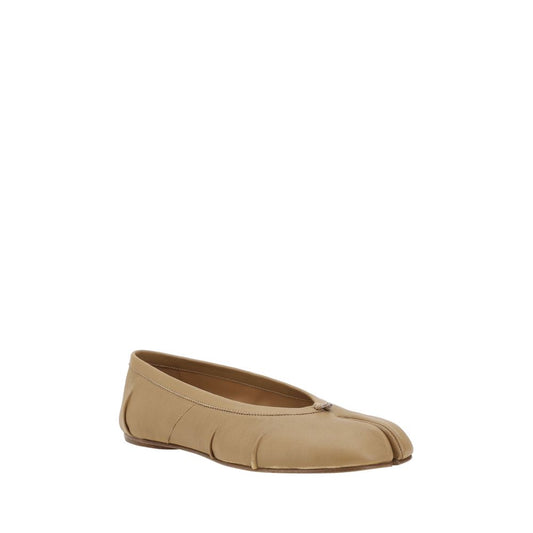 Margiela Beige Lamb Ovis Aries Aries Ballet Flats