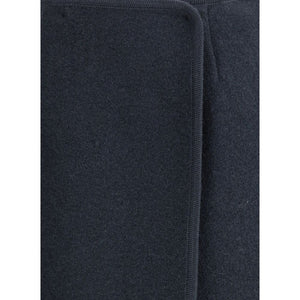 RIER Blue Fleece Wool Midi Skirt