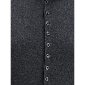 Lemaire Gray Wool Cardigan