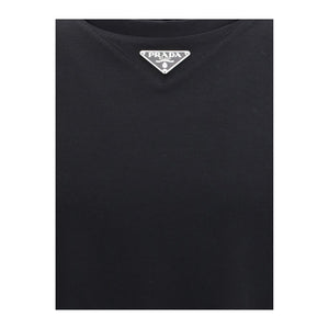 Prada Black Cotton T-Shirt