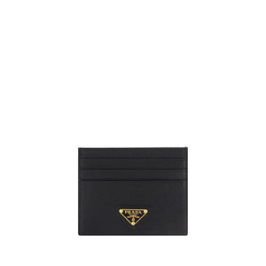 Prada Black Calf Leather Bos Taurus Wallet