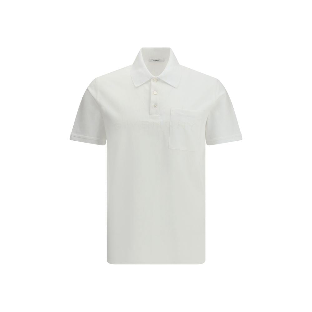 Givenchy White Cotton Polo Shirt