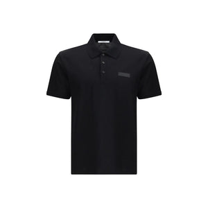 Givenchy Black Cotton Polo Shirt