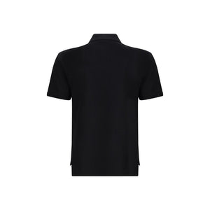 Givenchy Black Cotton Polo Shirt