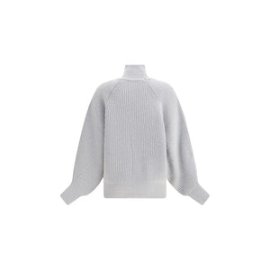 Balmain Gray Wool Sweatshirt