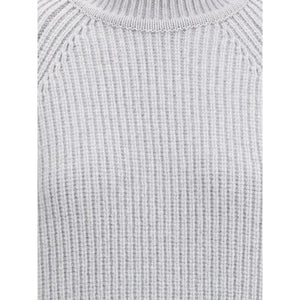 Balmain Gray Wool Sweatshirt