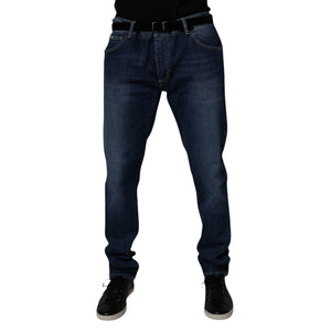 Dolce & Gabbana Blue Washed Cotton Stretch SkinnyDenim Jeans
