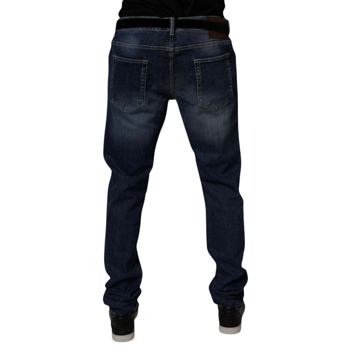 Dolce & Gabbana Blue Washed Cotton Stretch SkinnyDenim Jeans