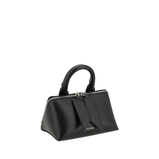 The Attico Black Calf Leather Bos Taurus Shoulder Bag