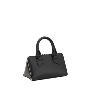 The Attico Black Calf Leather Bos Taurus Shoulder Bag