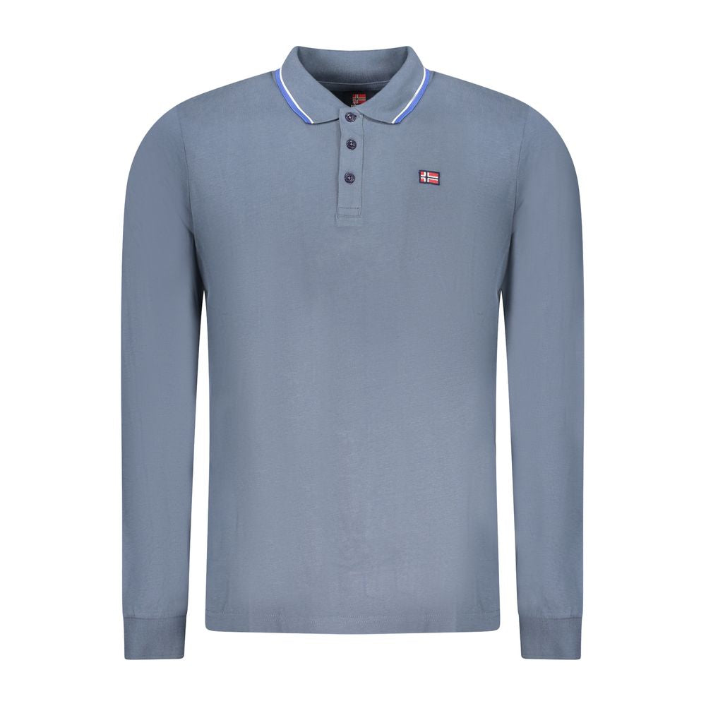 Norway 1963 Blue Cotton Men Polo Shirt