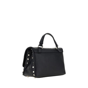 Zanellato Black Calf Leather Bos Taurus Shoulder Bag
