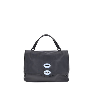 Zanellato Black Calf Leather Bos Taurus Shoulder Bag