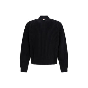 Thom Browne Black Wool Bomber