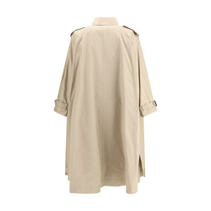 Saint Laurent Beige Cotton Coat