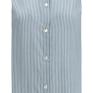 Kristina Ti Green Viscose Pattern Shirt