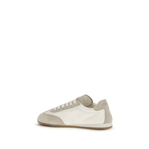 Prada Cream Lamb Ovis Aries Aries Low Top Sneakers