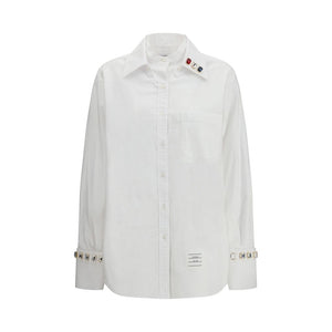 Thom Browne White Cotton Dress Shirt