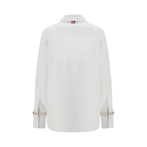 Thom Browne White Cotton Dress Shirt