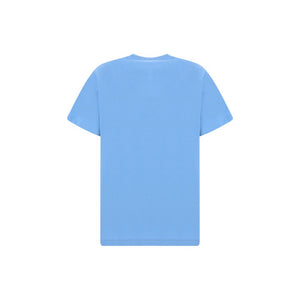 Ganni Light Blue Cotton T-Shirt