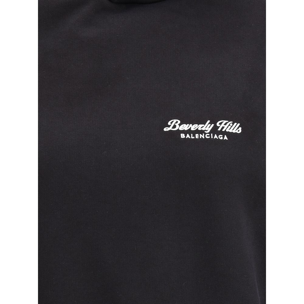 Balenciaga Black Cotton Sweatshirt