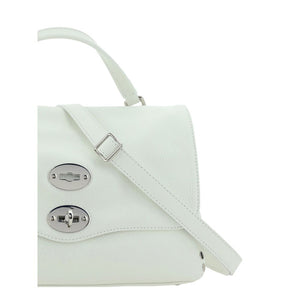 Zanellato White Calf Leather Bos Taurus Shoulder Bag