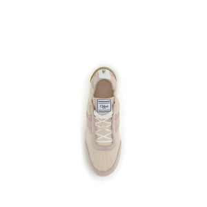 Chloé Beige Nylon Athletic Sneakers